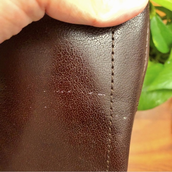 ALDO Minimalist Contemporary Brown Faux Leather Boho Earthy Neutral Hand Bag. - Picture 15 of 16